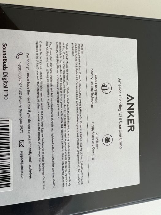 Anker SoundBuds Digital IE10 In-Ear, Built-In Mic iPhone, iPad, iPod