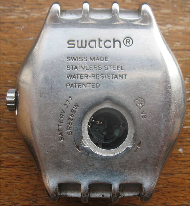 Swatch antigo de aço inoxidável e 40mm de caixa