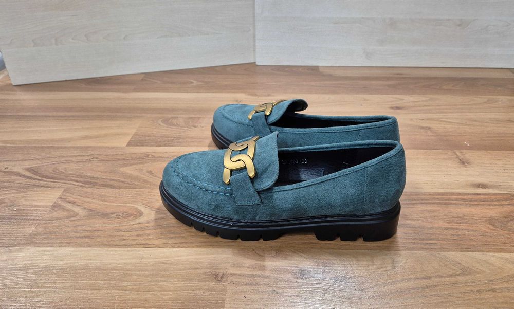 Półbuty damskie zielone r 38 nowe