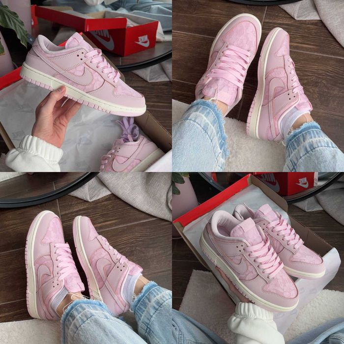 Женские кроссовки Nike Dunk Low Lace Pack Regal Pink 36-41 Хит Весны!
