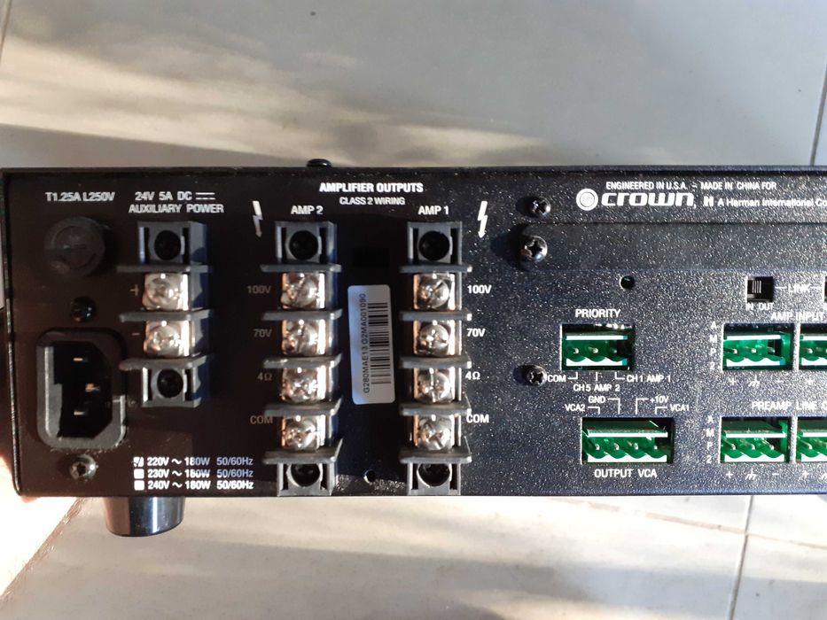 Amplificador misturador Crown 280MA Rio Tinto • OLX Portugal