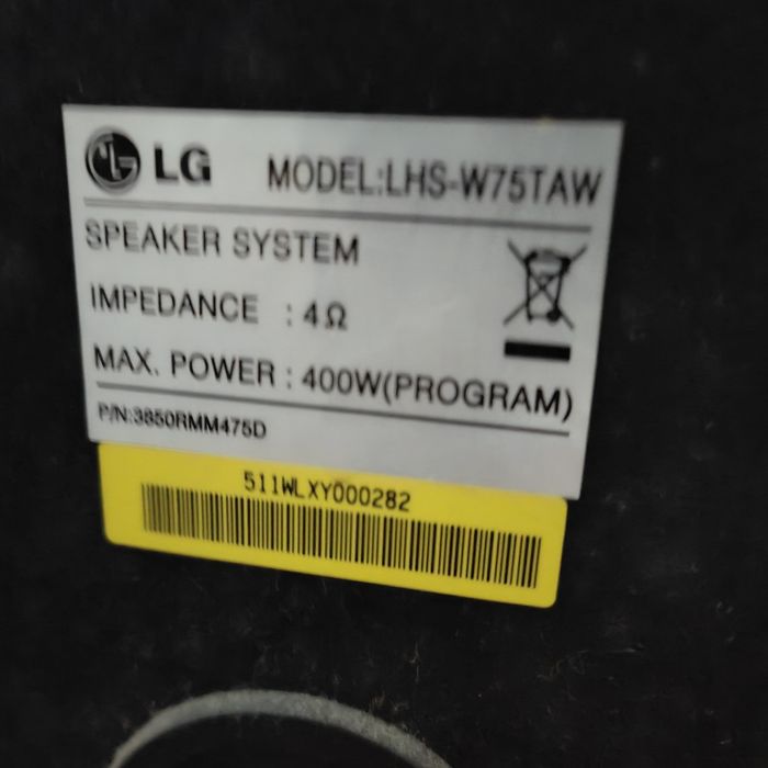 Excelente sistema de som 5.1, LG, wireless