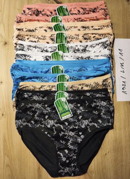 Majtki damskie L/XL figi bambusowe NOWE x 11 sztuk