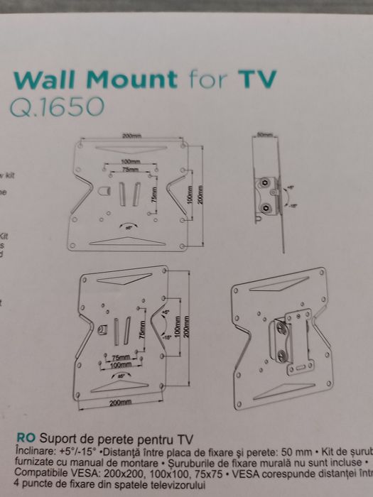 Suporte de TV universal 23-42'