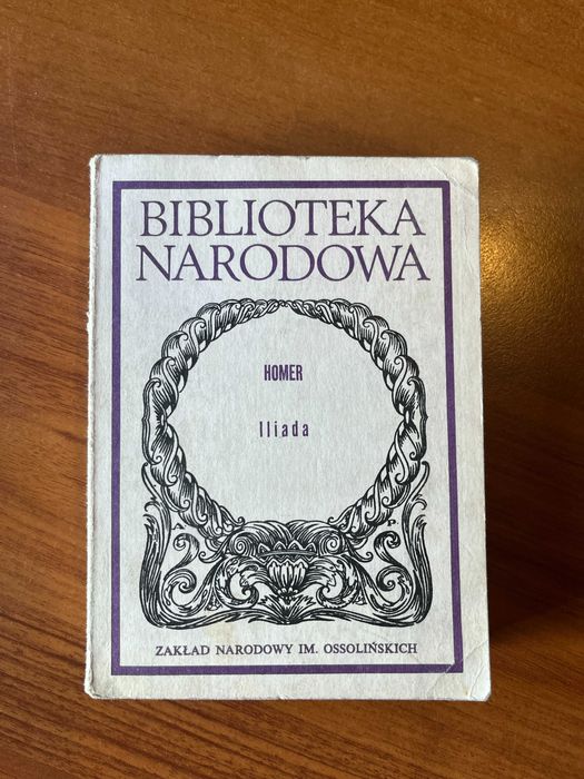 Iliada Homer , biblioteka narodowa