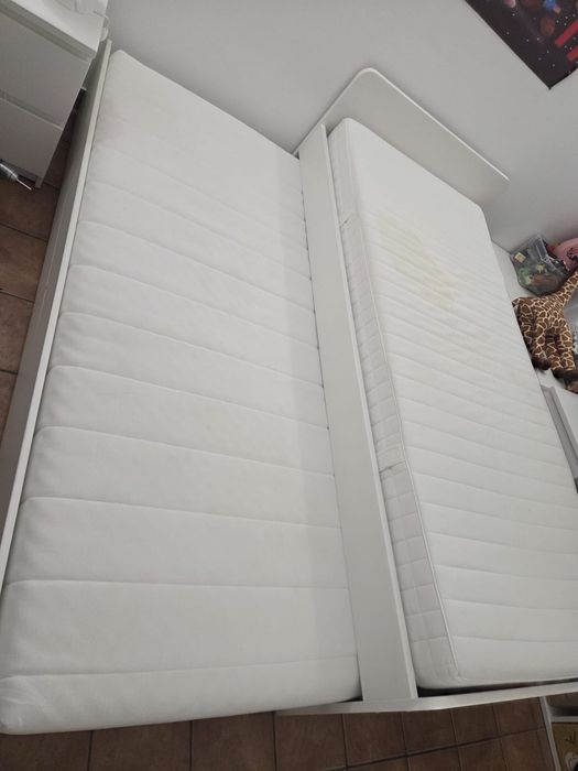 Estr. Cama c/ cama-gaveta + arrumação SLakt (Ikea)