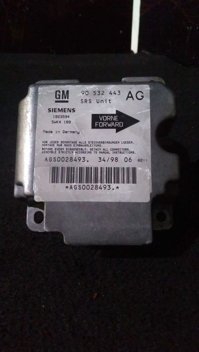 Centralina De Airbags Opel Corsa B (S93)