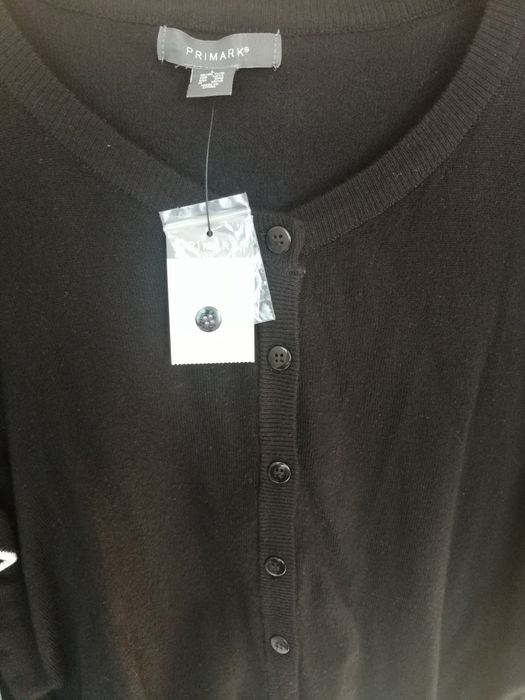 Nowy czarny rozpinany sweterek Primark r. L