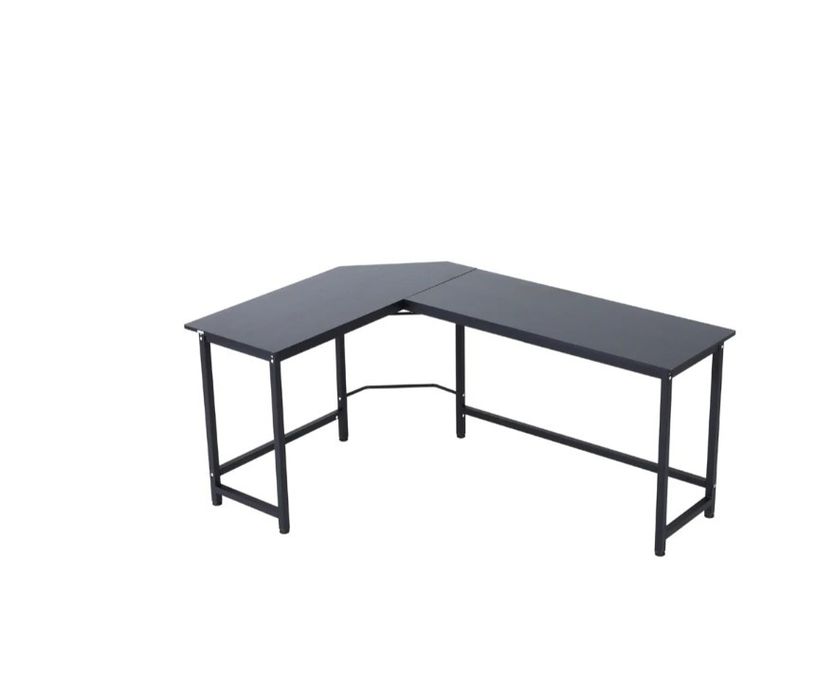 Secretária em forma de L placa de partículas de grau metálico E1 cor N