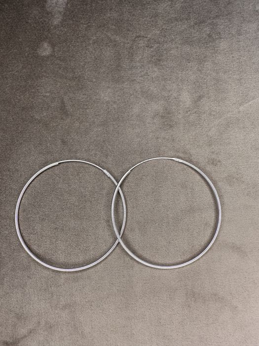 Argolas grandes em prata