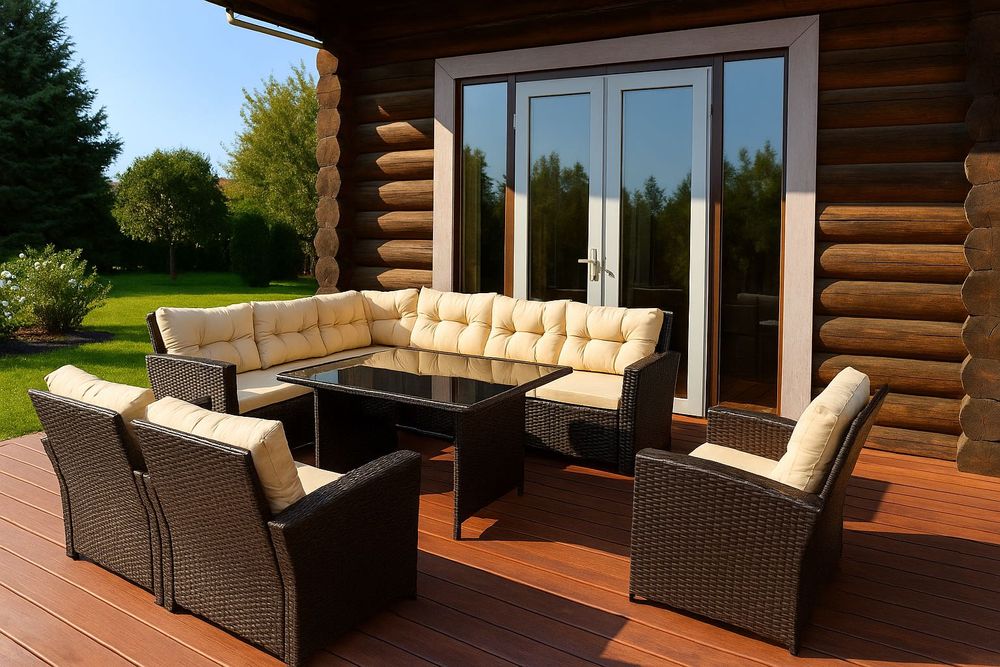 Meble ogrodowe NAROŻNIK 9os Taras komplet wypoczynkowy PROMOCJA