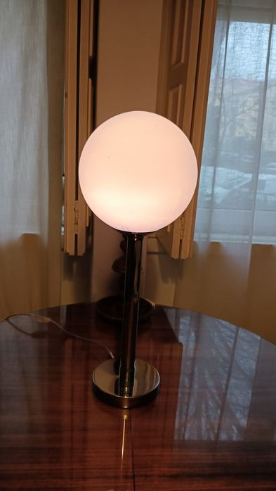 Candeeiro de mesa retrô azul