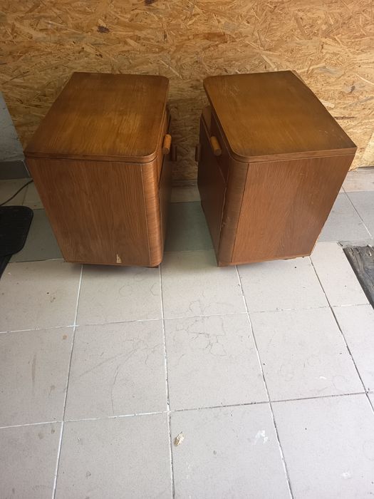 Para szafek nocnych Art Deco /PRL lata 50/60.