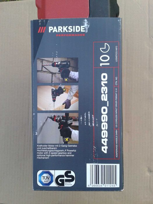 Parkside Performance Wkrętak udarowy akumulatorowy PSBSAP 12 A1