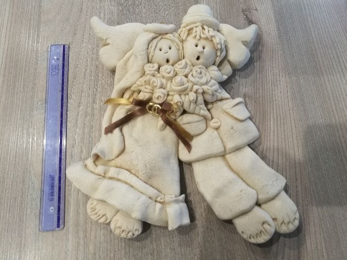 Figurka z masy solnej prezent na wesele ślub para młoda