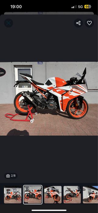 KTM RC 125  mały przebieg