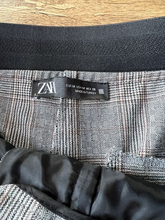 Spodnie w kratę Zara M