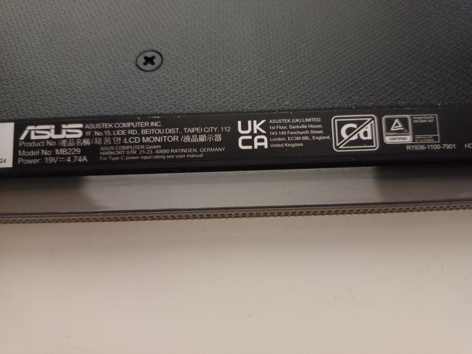 Przenośny Monitor Asus 100hz