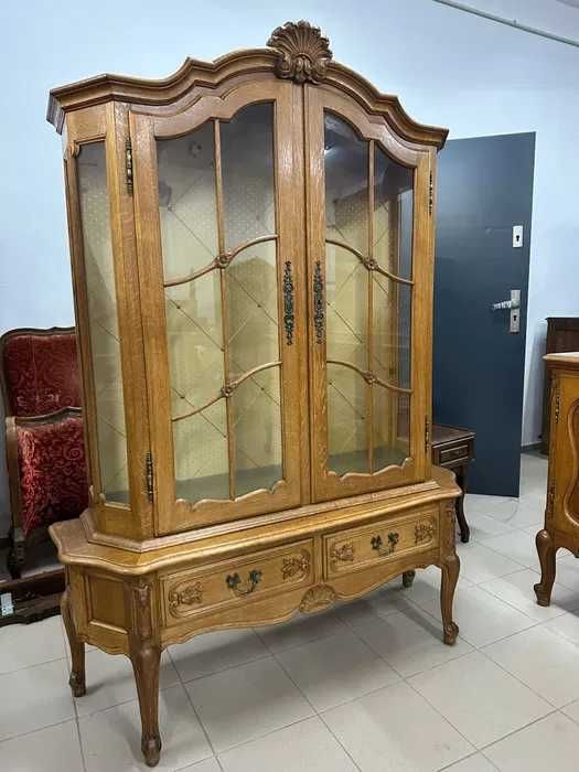 Francuski komplet mebli– komoda + witryna w stylu Ludwikowskim.