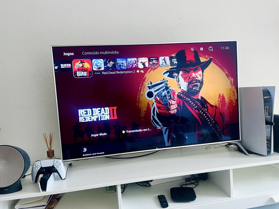 Vendo Smart TV LG 55” Nano Cell 4K, Cor Prateada