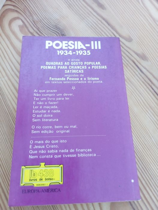 Poesias III de Fernando Pessoa