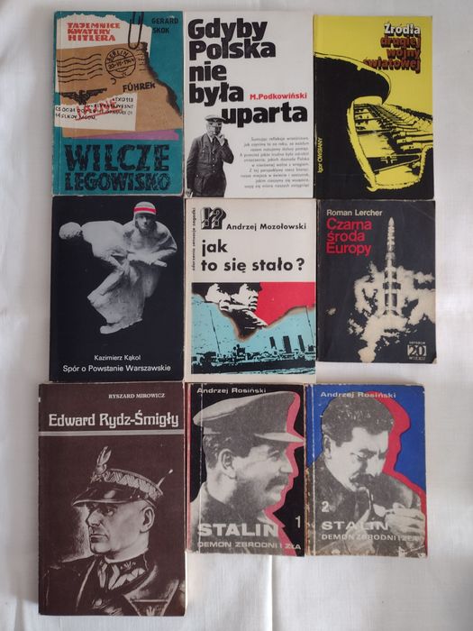 Zestaw 9 książek dot. Il wojny światowej.