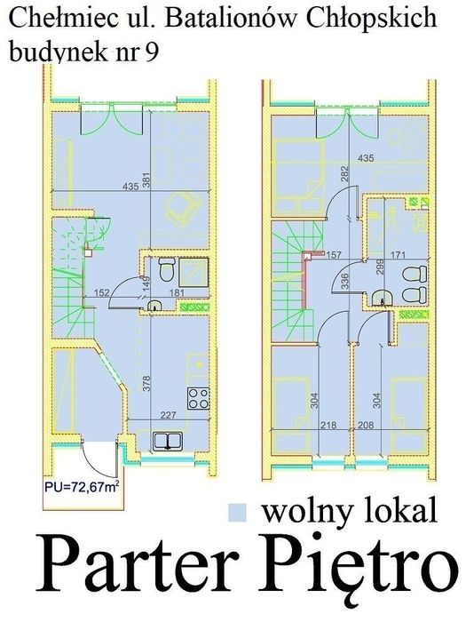 *Nowe mieszkanie bez-czynszowe 74m2 Budynek 9*
