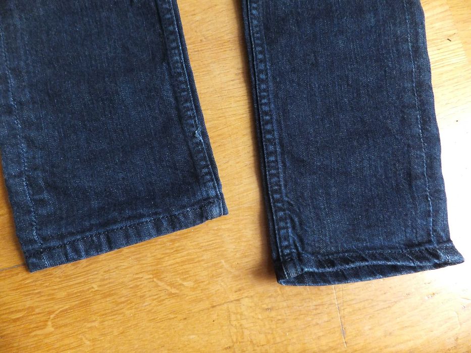 Spodnie H&M jeans denim ciemne granatowe rozmiar 36 długie