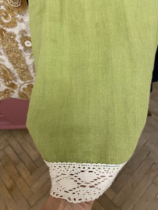 Платье лен вышивка