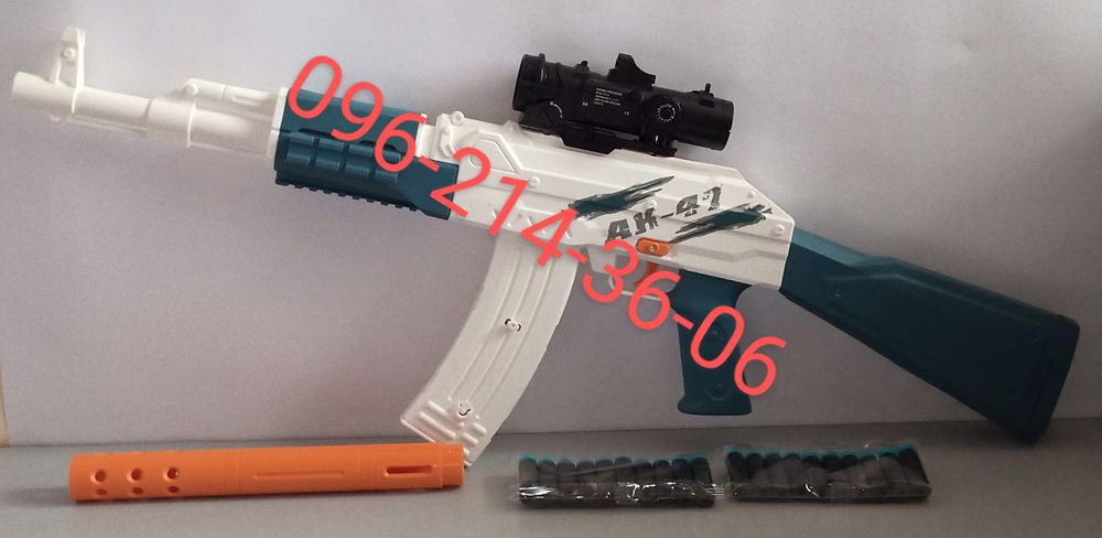 Детский автомат АК-47 на аккумуляторе, оптический прицел.