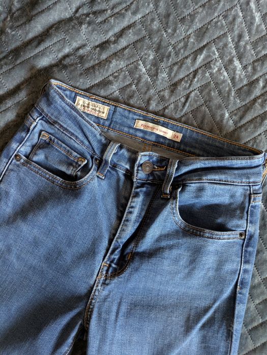 Spodnie jeansy Levi's 721 High Rise Skinny rozmiar 24x30 W24 L30