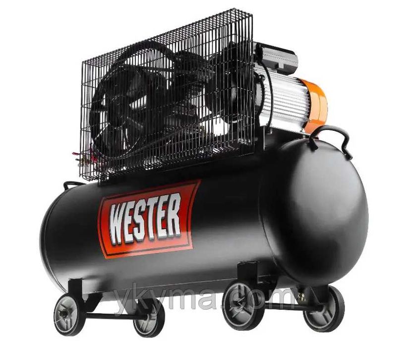 Компресор масляний ремінний Wester 100л 1.7 кВт /  220л/хв