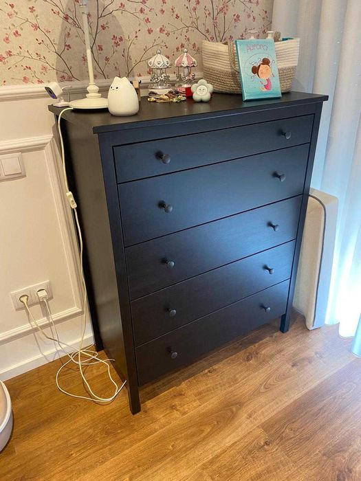 comoda ikea koppang castanho preto