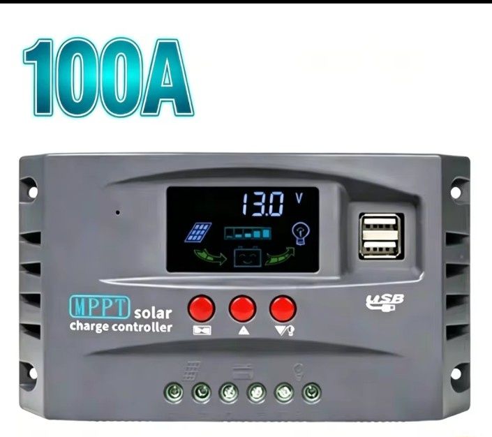Солнечный контроллер заряда MPPT 100A 12V-24V | Контроллер заряда для солнечных батарей MPPT 100A (Новый)