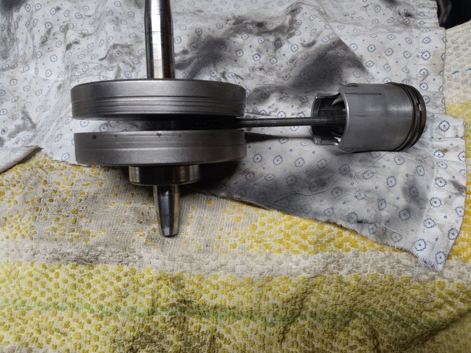 Orginalny Cylinder MZ 125, głowica, wał,  komplet