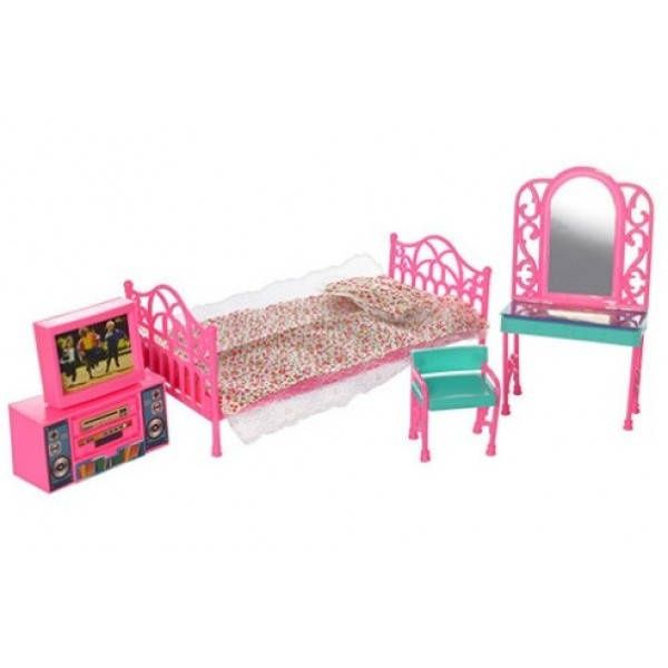 Ляльковий будиночок двоповерховий 6 кімнат з меблями для ляльок Барбі