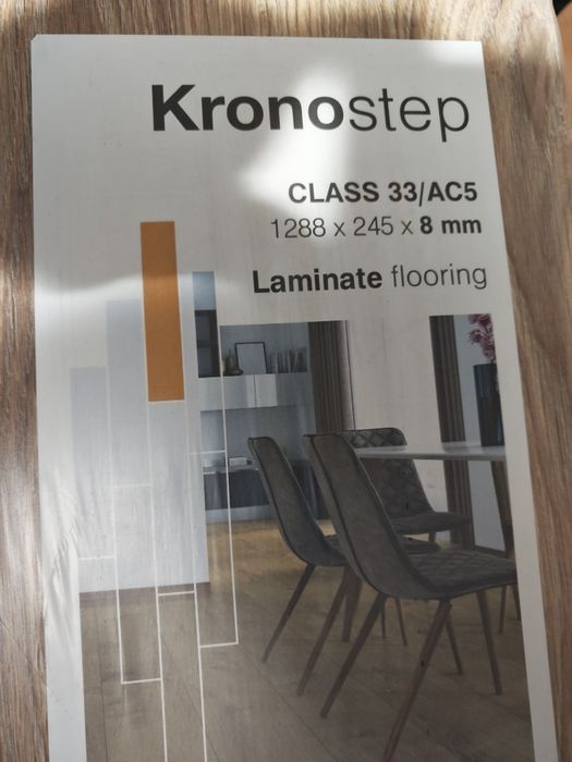 Panele podłogowe laminowane Kronostep Dąb Malawi 8mm. 1288x245mm. 20szt.  Nowe