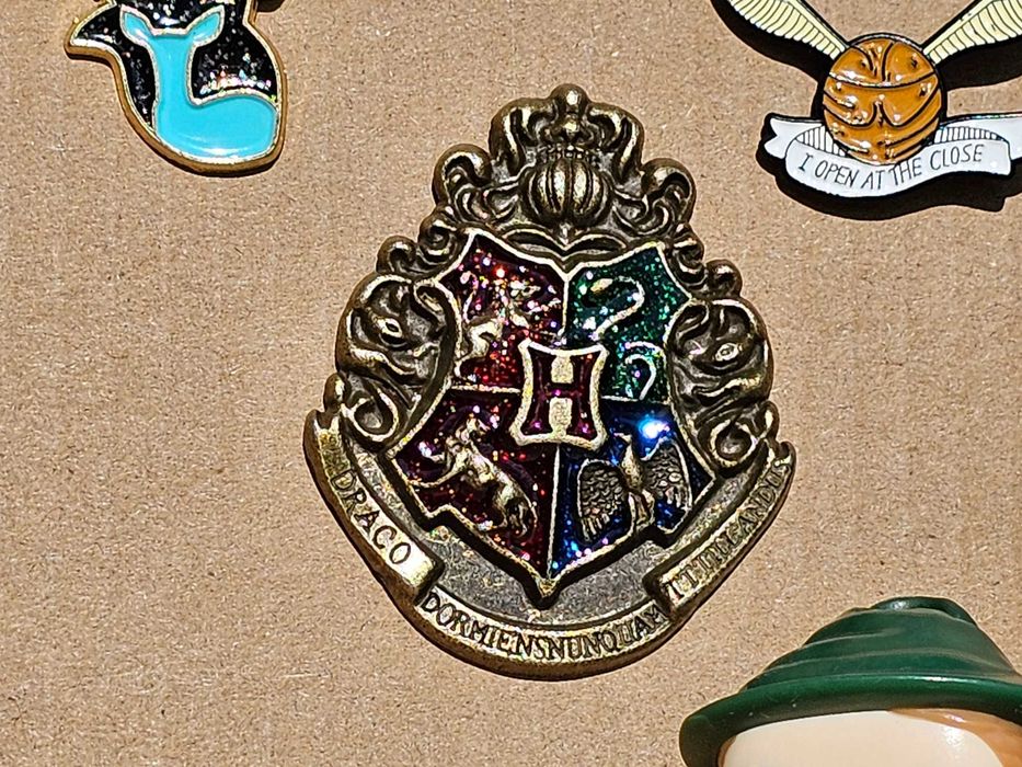 Metalowy Pin Harry Potter, Hogwart, pin HP, broszka, przypinka.