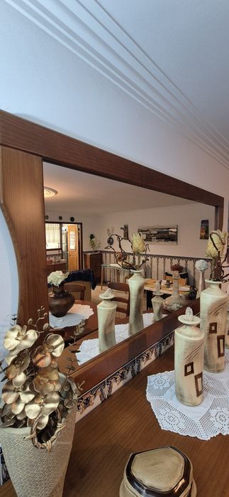 Conjunto de madeira de cerejeira para sala