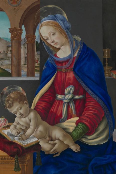 Plakat 20x30 Madonna z Dzieciątkiem Filippino Lippi