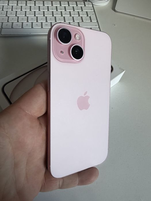 iPhone 15 128gb Pink Bateria 100% Idealny