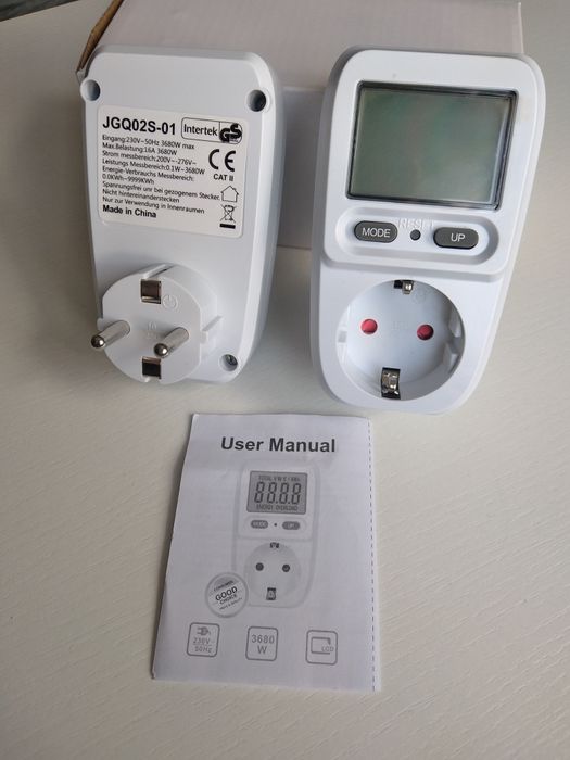 Miernik zużycia energii z wyświetlaczem 2 sztuki