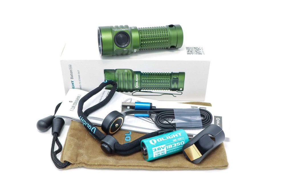 Olight Baton Turbo Ліхтар (1000 Люмен 510 Метрів) ГАРАНТІЯ 5 РОКІВ!