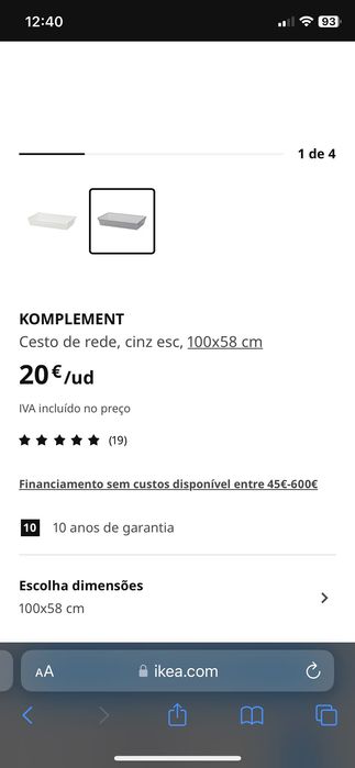 Cesto metálico ikea64729613919619121