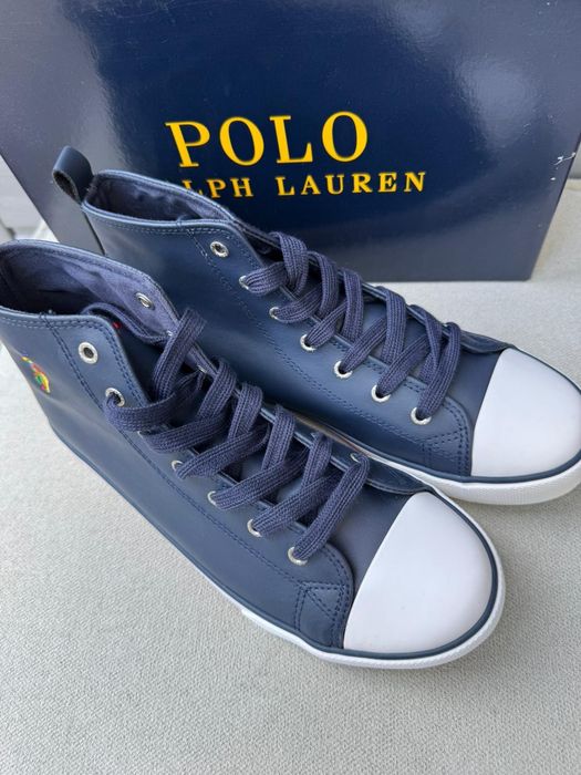 Nowe sneakersy trampki wysokie POLO RALPH LAUREN granatowe 39
