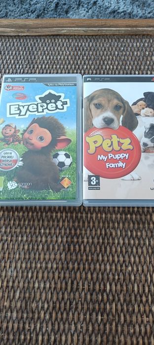 Zestaw gier PSP | EyePet + Petz: My Puppy Family | Stan BDB, Instrukcje, KOMPLET!