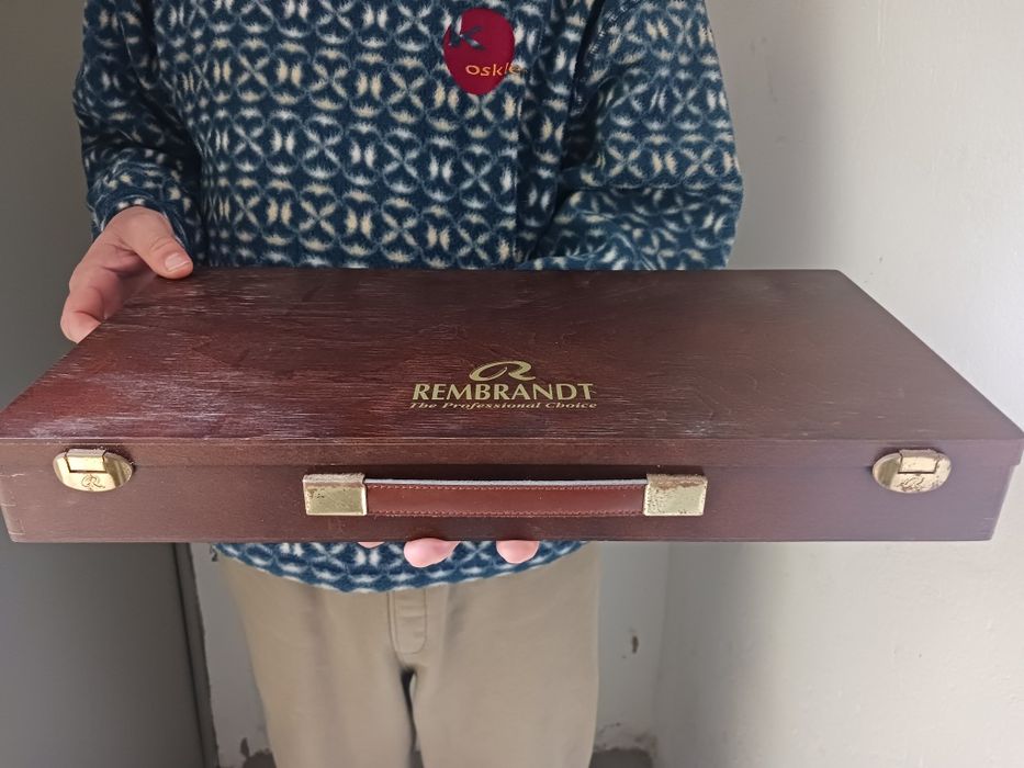Estojo Caixa Madeira Acrílico Rembrandt Royal Talens (Profissional) - Lisboa