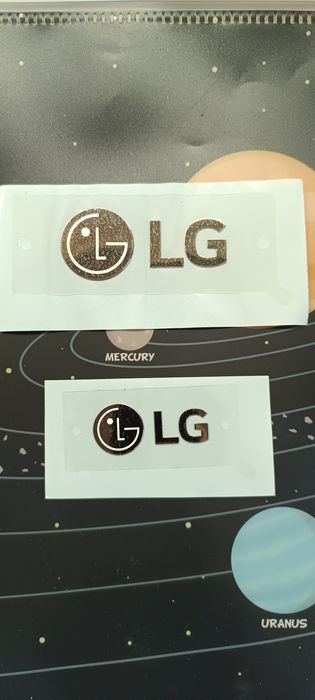 Шильдик наклейка LG металева hromefekt