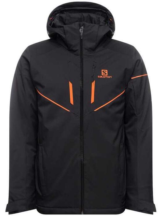 Męska czarna kurtka narciarska marki Salomon, rozmiar L
