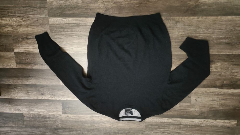 klasyczny, prosty sweterek DUNMORE jedwab, kaszmir  super stan